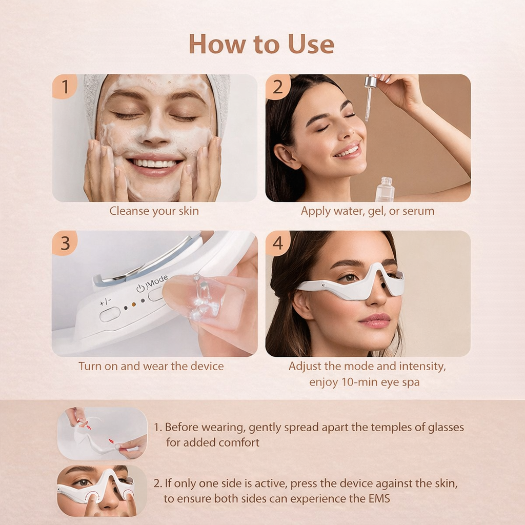 3D Eye Massager – Relieves Eye Fatigue, Reduces Dark Circles & Smooths Fine Lines