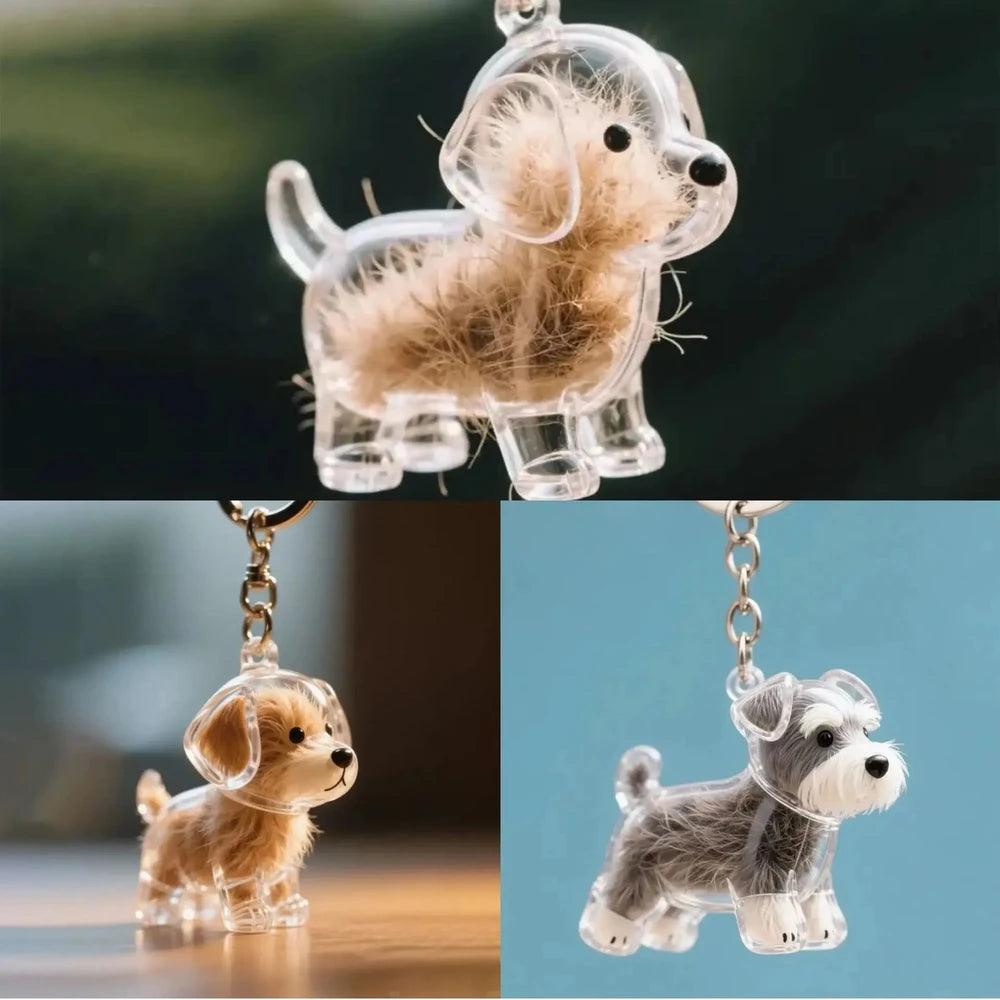Forever Pup Memory Keychain
