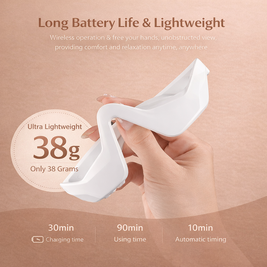 3D Eye Massager – Relieves Eye Fatigue, Reduces Dark Circles & Smooths Fine Lines