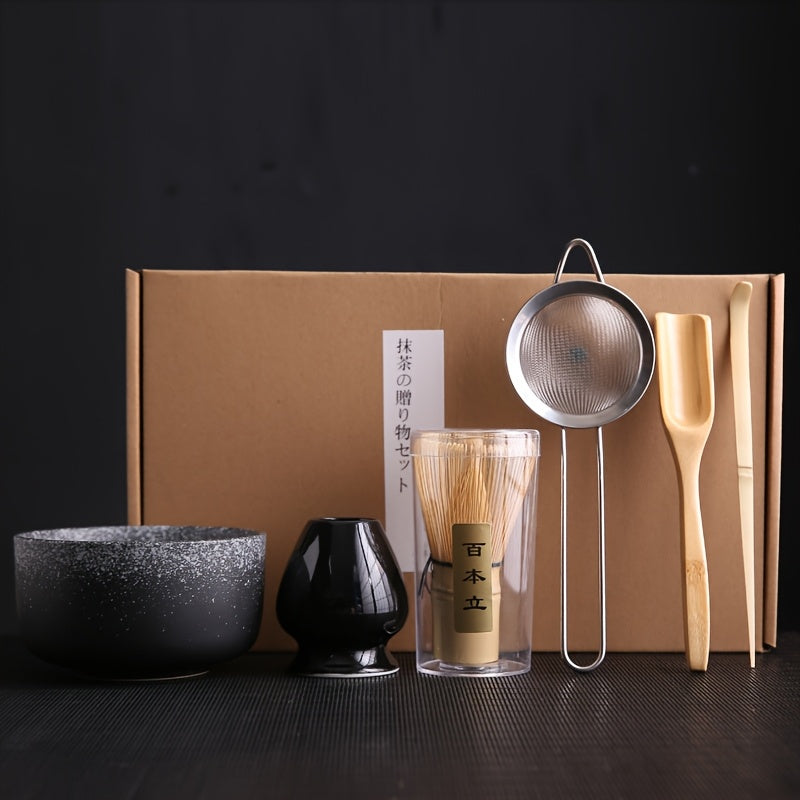 ✨ 6-Piece Matcha Ceremony Set – Whisk, Bowl & More in a Beautiful Gift Box 🎁🍵