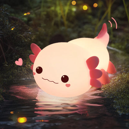 🌸 Axolotl Cute Squishy Night Light - Perfect Gift
