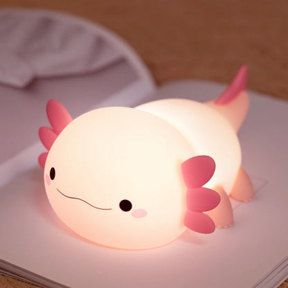 🌸 Axolotl Cute Squishy Night Light - Perfect Gift