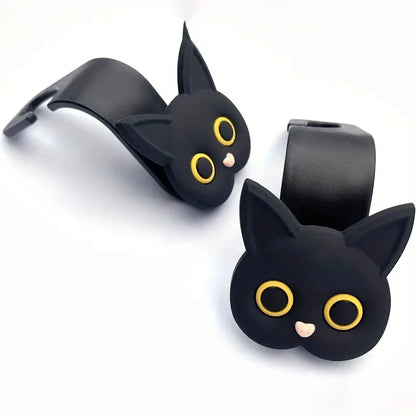 2-Pack Kawaii 3D Cat Car Hooks