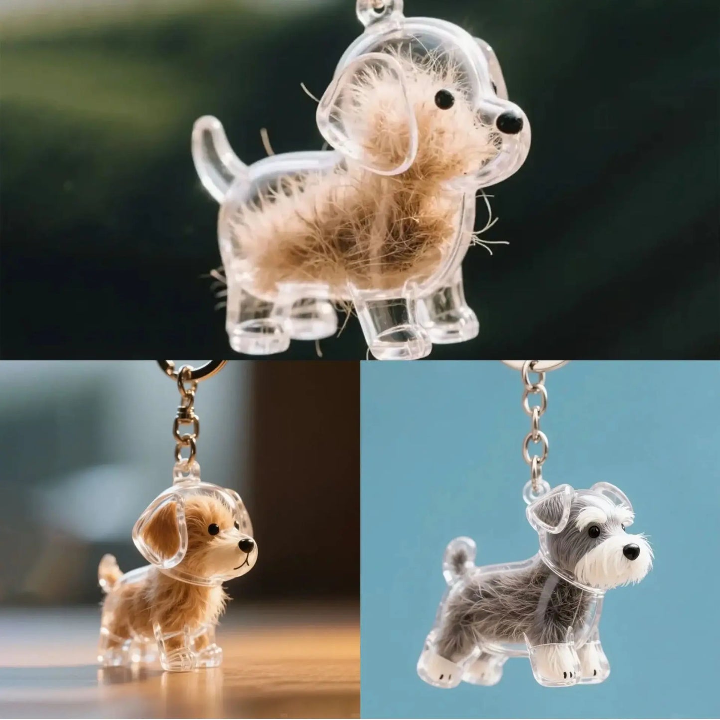 🐶✨ "Forever Pup" Memory Keychain – Keep Their Love Close 💕