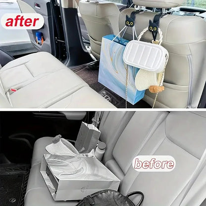 2-Pack Kawaii 3D Cat Car Hooks