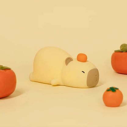 💤 Lazy Capybara LED Squishy Tap Tap Night Light Lamp