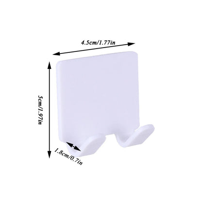 Minimalist Shaver Holder Set – Adhesive Wall Hooks for Bathroom & Shower
