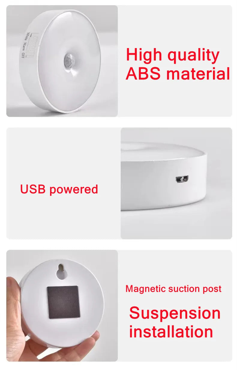 ✨ Naruma Sensor Night Light — USB Rechargeable Motion LED