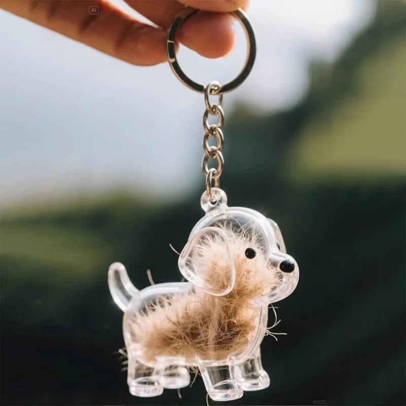 🐶✨ "Forever Pup" Memory Keychain – Keep Their Love Close 💕