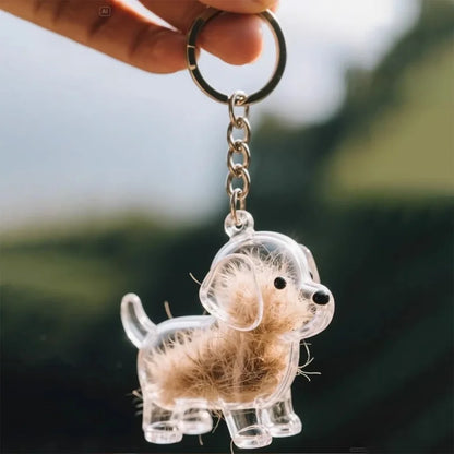 🐶✨ "Forever Pup" Memory Keychain – Keep Their Love Close 💕