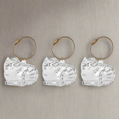 🐾 “Always By My Side” – Memorial Cat Hair Keepsake Keychain 🐱