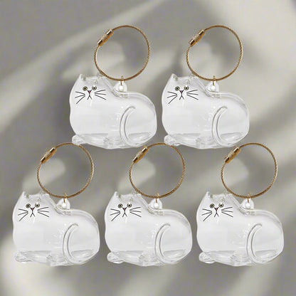 🐾 “Always By My Side” – Memorial Cat Hair Keepsake Keychain 🐱