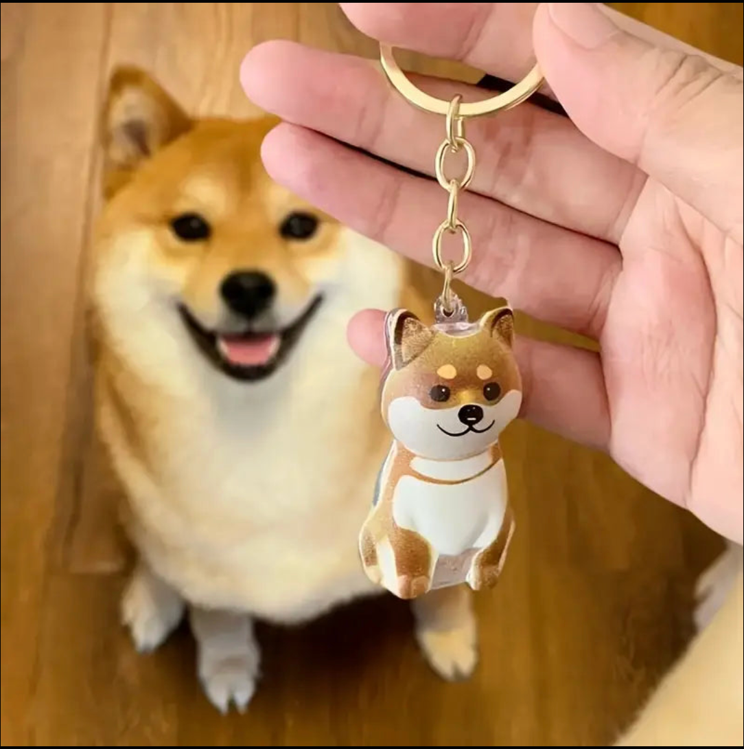 🐶✨ "Forever Pup" Memory Keychain – Keep Their Love Close 💕