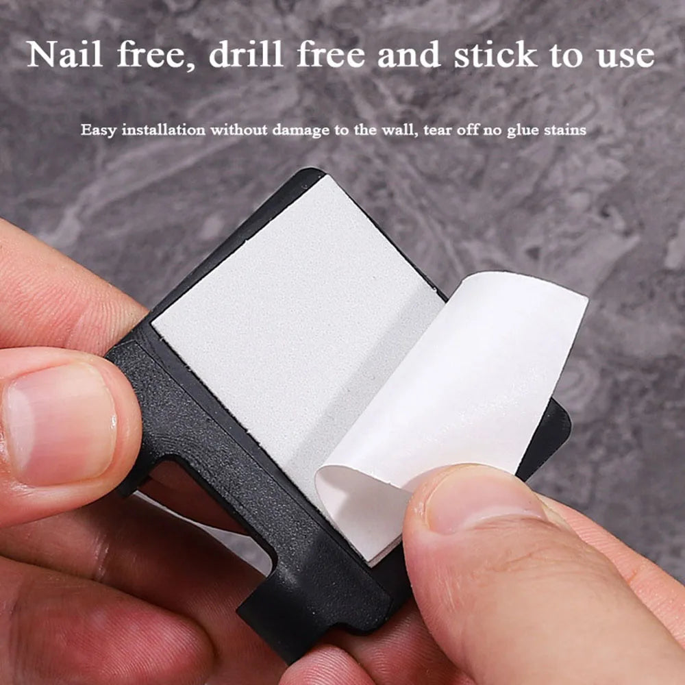 Minimalist Shaver Holder Set – Adhesive Wall Hooks for Bathroom & Shower