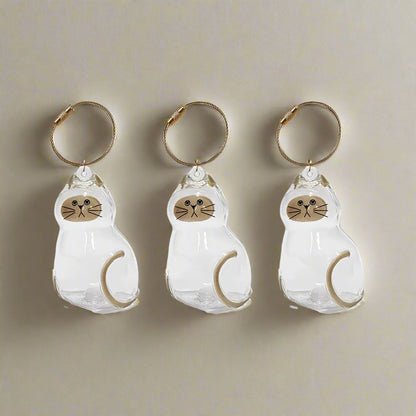 🐾 “Always By My Side” – Memorial Cat Hair Keepsake Keychain 🐱
