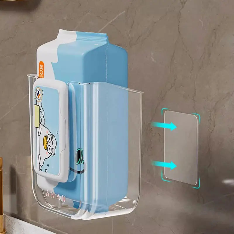 ANAN™ Luxe Wall-Mounted Wipes Dispenser – No-Drill, Modern & Hygienic
